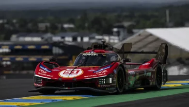 Ferrari 499P Hypercar in action at the 24 Hours of Le Mans. © Ferrari Media Centre