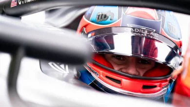 Colton Herta will takeover Sergio Perez Cadillac in Barcelona to make his long-awaited F1 debut © Hitech GP