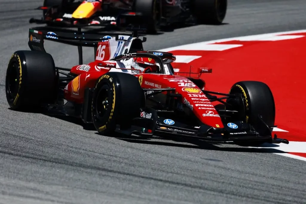 Charles Leclerc used his two Friday outings to test a new brake configuration with Carbon Industries © Scuderia Ferrari Media Gallery