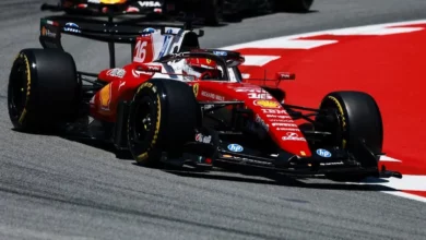Charles Leclerc used his two Friday outings to test a new brake configuration with Carbon Industries © Scuderia Ferrari Media Gallery