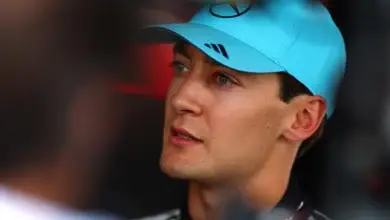 George Russell during Austrian GP FP3 after delivering a late stunner to top the session as Mercedes show strong pace.
