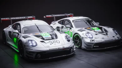 Manthey Racing Porsche 911 LMGT3 R with special anniversary livery for the 24 Hours of Le Mans