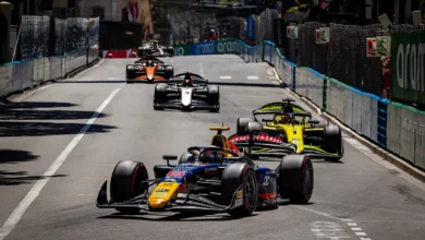 Nikola Tsolov driving the #6 Campos Racing car during Round 4 of the 2026 FIA Formula 2 Championship at the Monaco Circuit and wins.