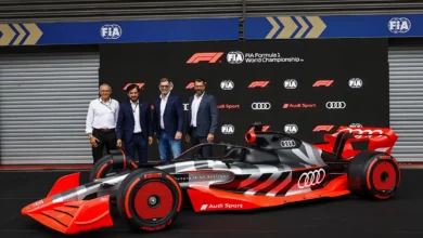 Audi’s 2026 F1 car with active aero and compact design, developed under FIA rules as the team seeks ADUO support to close its power unit gap.