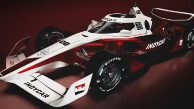 Dallara IR‑28 new chassis for the 2028 IndyCar season, showcasing the lighter, faster aerodynamic package and hybrid‑ready design highlighted in the 2028 IndyCar overhaul.