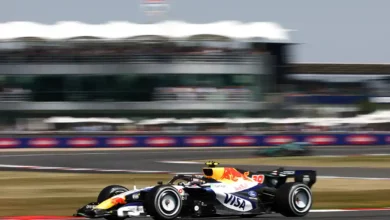 Liam Lawson driving the Visa Cash App Racing Bulls VCARB 03 RB Ford during British GP practice at Silverstone, connected to the focus keyphrase from post 2606.