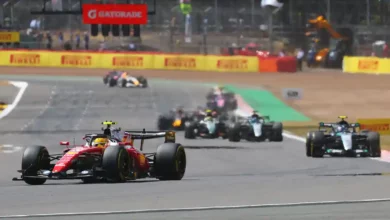 Lewis Hamilton driving the Ferrari SF-26 at Silverstone