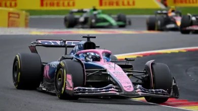 Pierre Gasly driving the Alpine A525 at Spa‑Francorchamps, with FIA’s updated straight‑line mode for 2026 influencing high‑speed performance. ©Pirelli