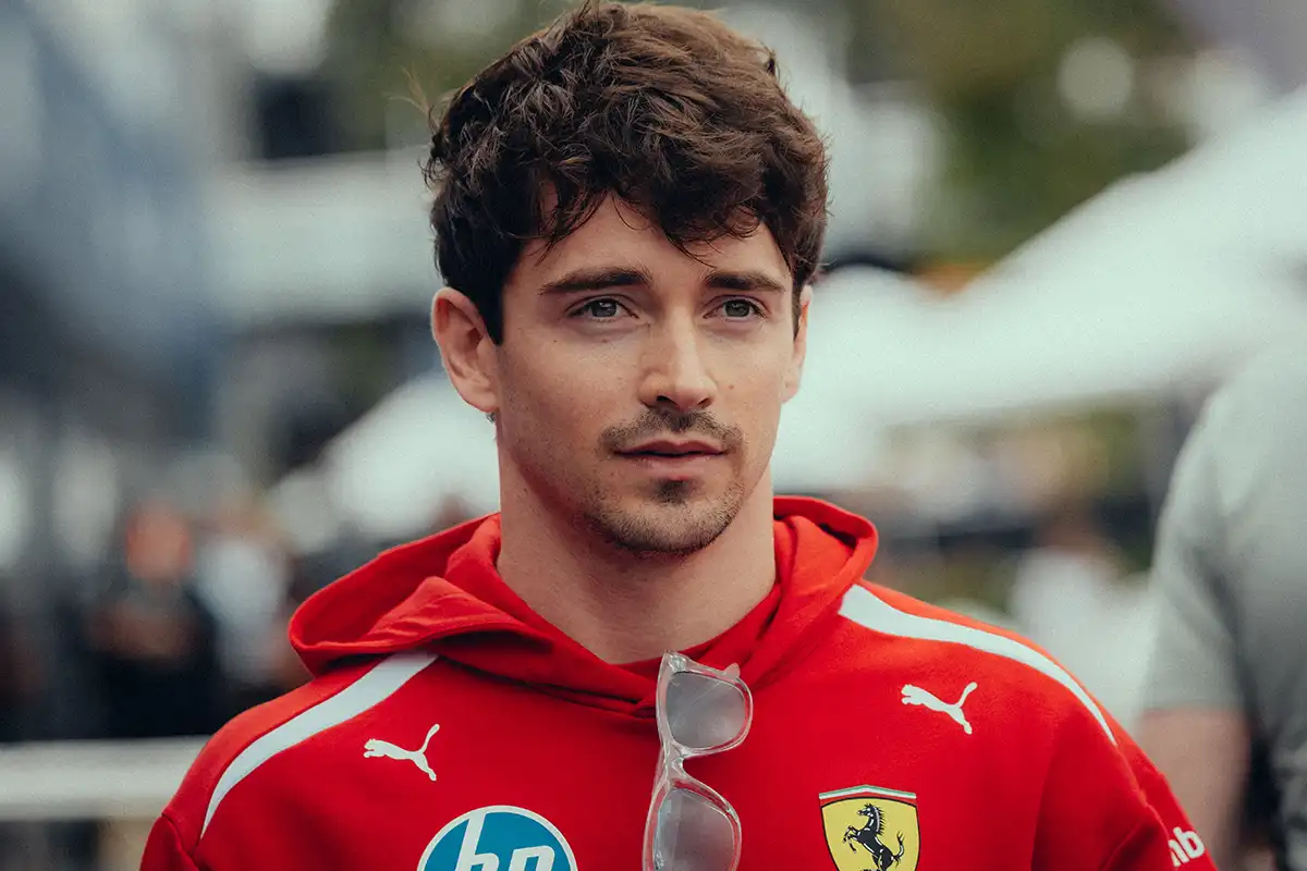 Charles Leclerc ahead of the 2026 Italian Grand Prix at Monza