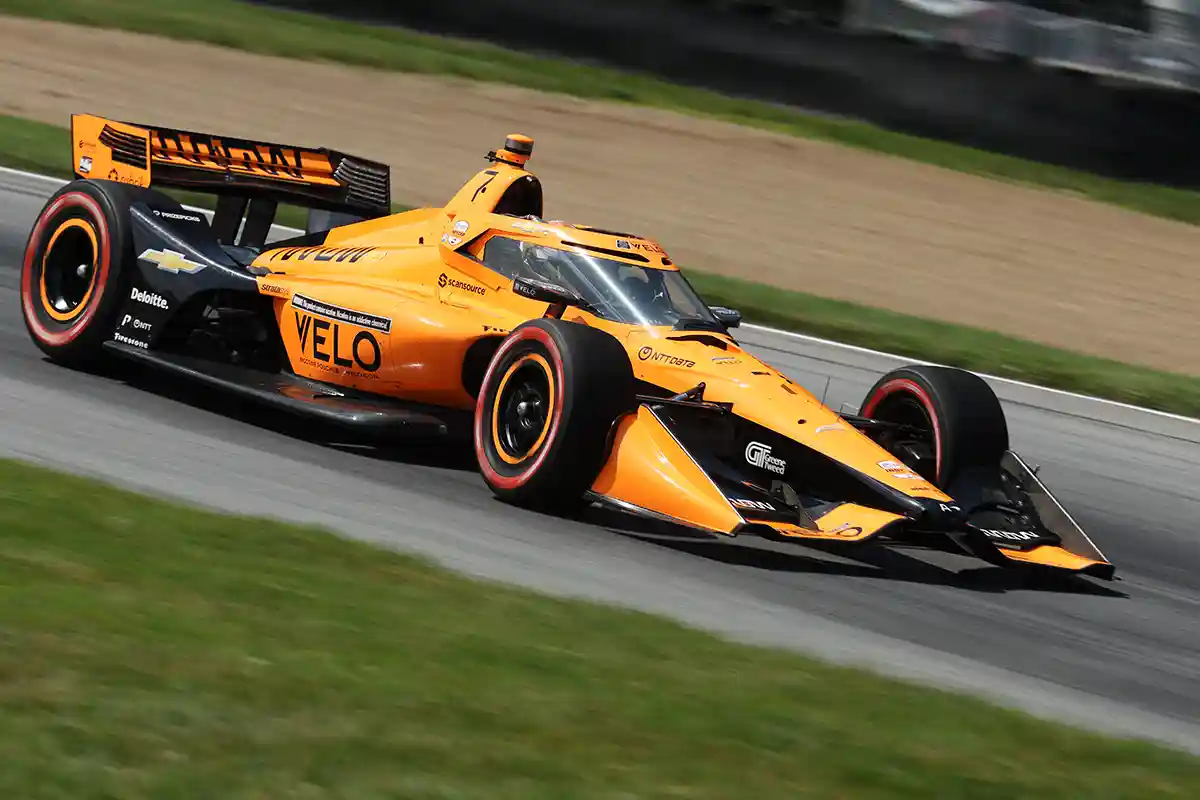 Christian Lundgaard at Mid‑Ohio during the Honda Indy 200 weekend, Lundgaard pole Mid-Ohio IndyCar. Photo by Matt Fraver.