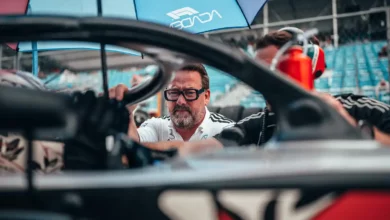 Gwen Lagrue pictured in the Mercedes AMG F1 environment ahead of his move to Red Bull as part of the 2027 driver development reshuffle. © Mercedes Media Centre