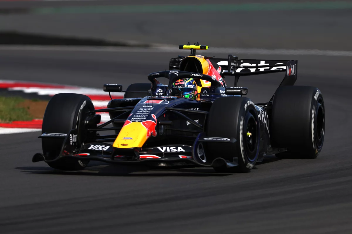 Isack Hadjar drives the RB22 during Austrian GP practice at the Red Bull Ring, underlining his Isack Hadjar stepping up progression.