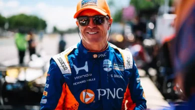 Scott Dixon driving at the XPEL Grand Prix at Road America, captured by Joe Skibinski, with Scott Dixon leaving Ganassi for McLaren becoming the biggest IndyCar storyline of 2026.