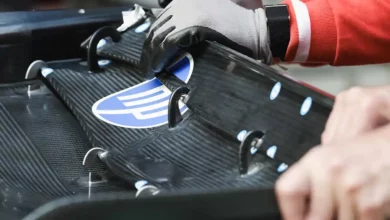 Ferrari rear wing macarena technical detail during the 2026 Chinese GP, Macarena wing FIA safety probe. © IMAGO / IPA Sport