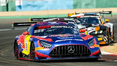 Mercedes‑AMG GT3 Evo #3 of Verstappen Racing driven by Dani Juncadella and Jules Gounon during GT World Challenge Europe Sprint Cup action at Magny‑Cours.