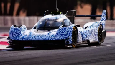 Ford LMDh Hypercar during its FIA WEC shakedown at Paul Ricard, photographed by Czakesz1980.