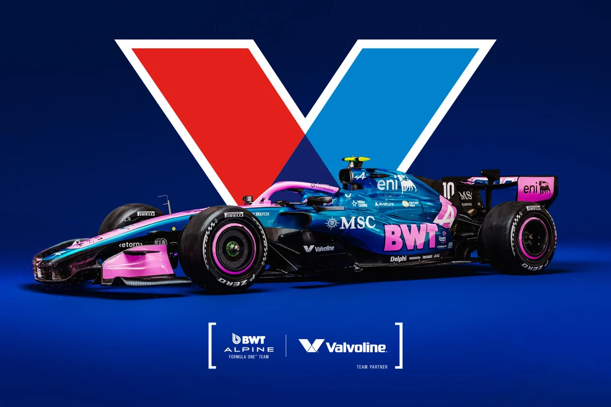 Alpine Formula 1 partnership announcement artwork