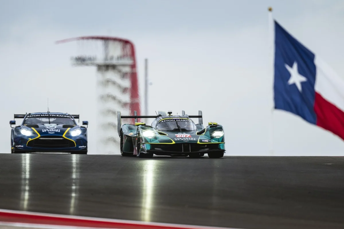 Hypercars on track at the Circuit of the Americas