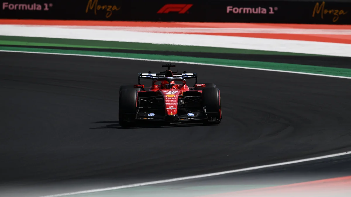 A Ferrari SF-26 on track at Monza