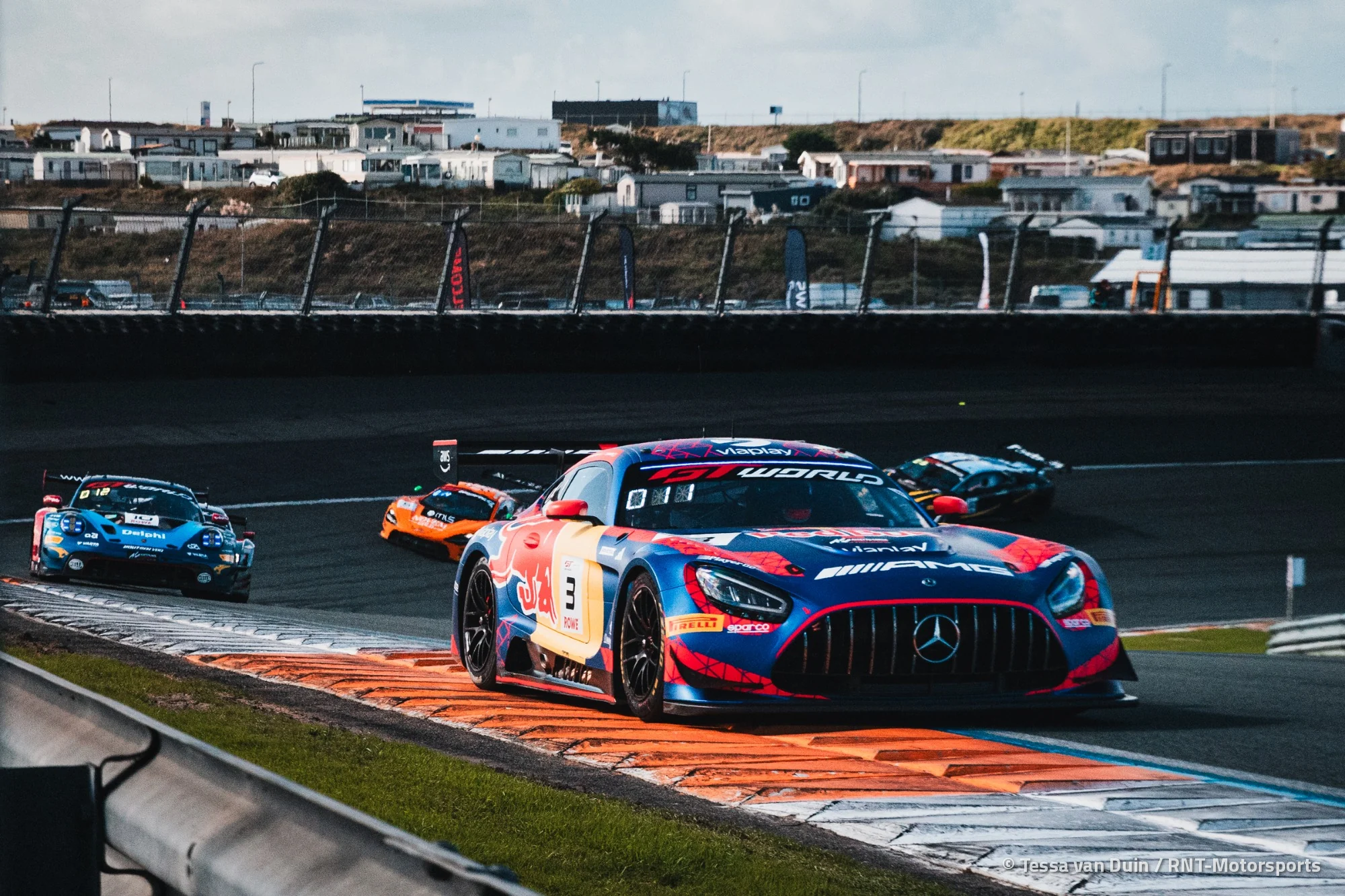 The number 3 Verstappen Racing Mercedes-AMG GT3 of Dani Juncadella and Chris Lulham at Zandvoort