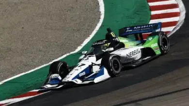 Mick Schumacher on track at Laguna Seca in 2026. Photo: Chris Jones / IndyCar