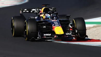 Max Verstappen in the Red Bull RB22 at Monza