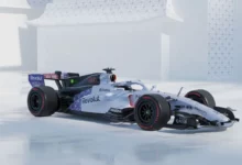 The Audi R26 in its Singapore special livery with Titanium Silver Grey and a Traditional Peranakan Pattern. Photo: Audi Media Centre