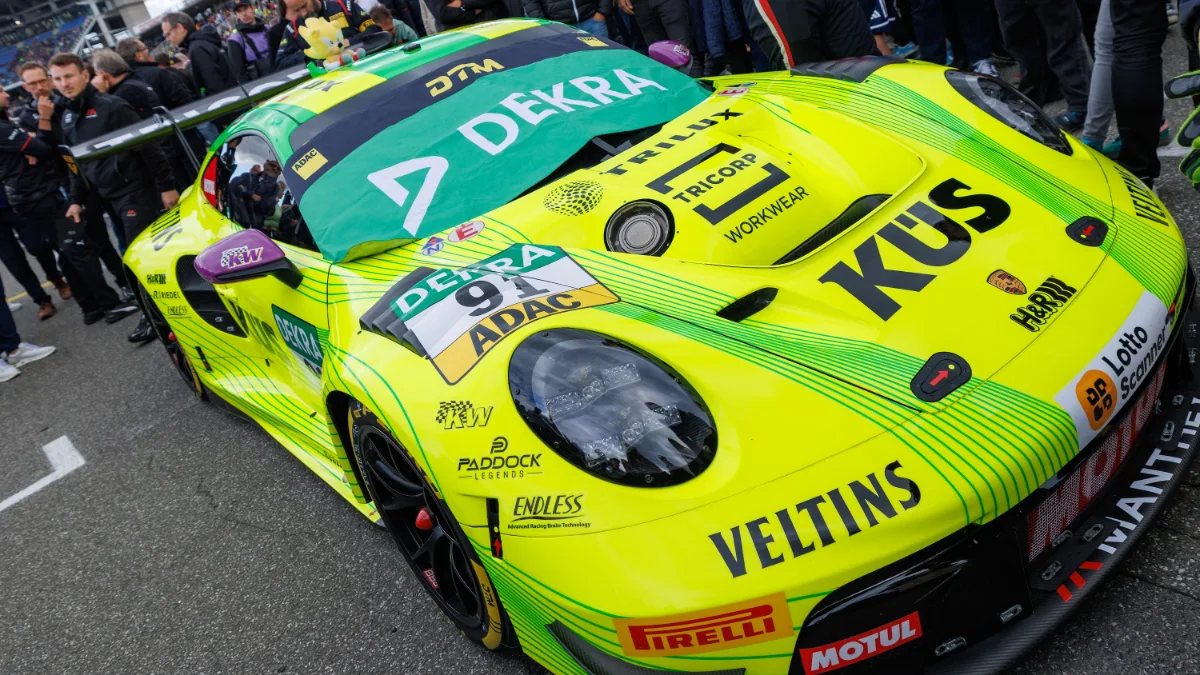 Thomas Preining Manthey Porsche #91 on the grid DTM Hockenheim 2026